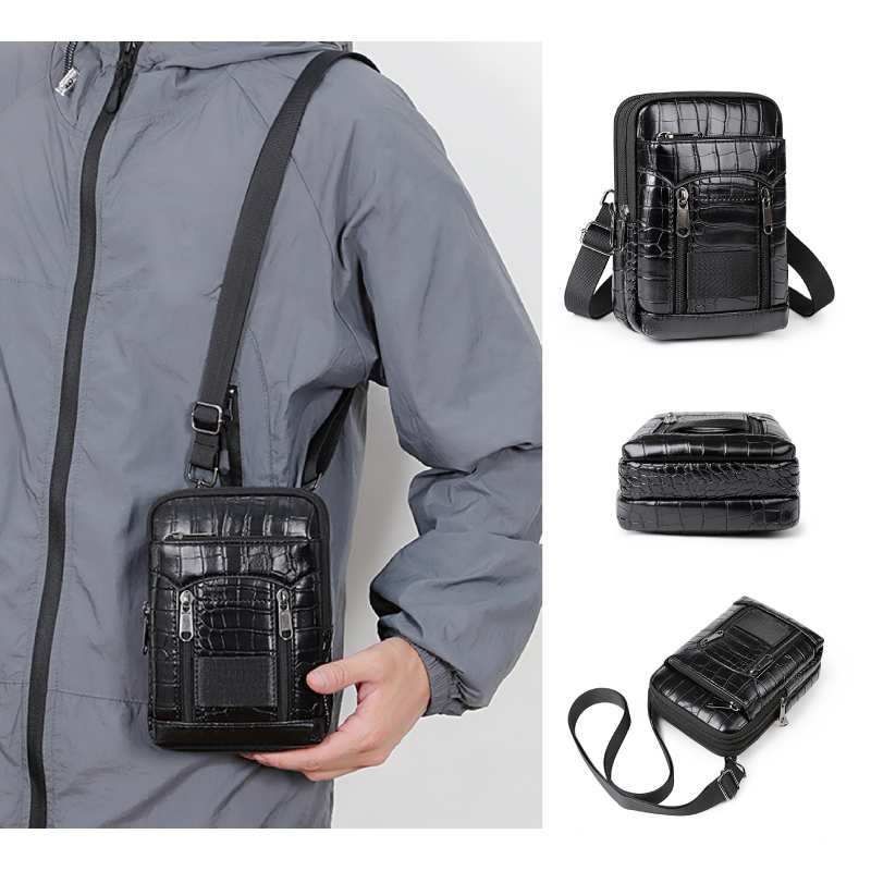 Men Stylish Crocodile Print Cr - Outdoor Sport Bag ulasan dan harga