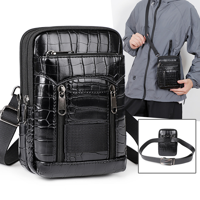 Men Stylish Crocodile Print Cr - Outdoor Sport Bag ulasan dan harga