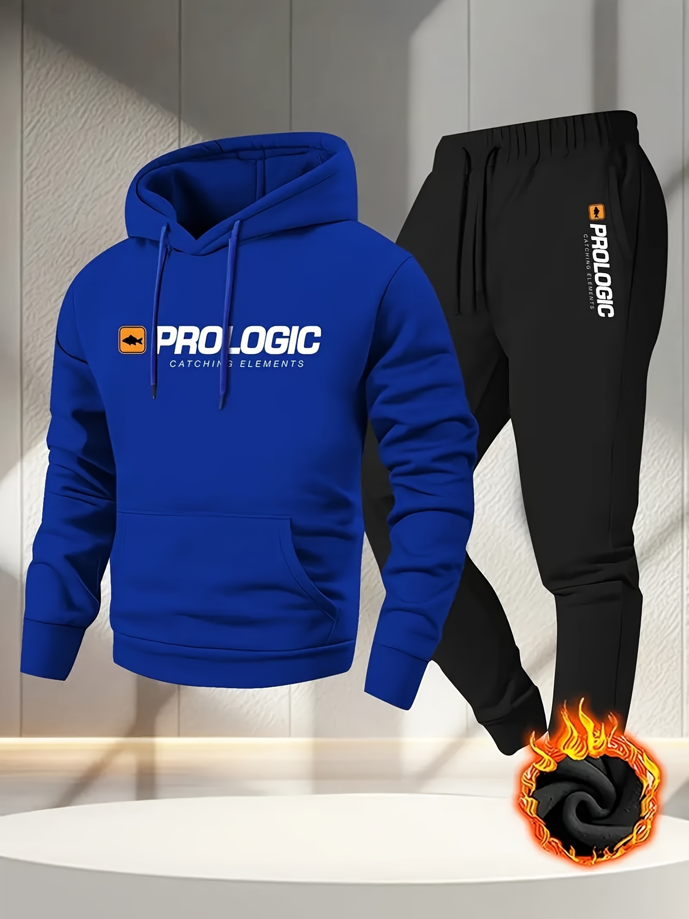 Men Printed Fleece Lined Hoodi - Outdoor Sport Is ulasan dan harga